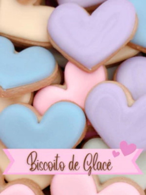 Biscoito coração glaceado 500g