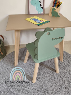 Kit mesinha + cadeirinha dinossauro