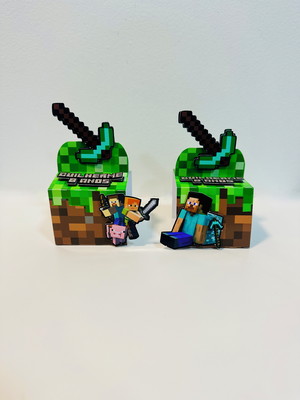 Porta caixa acrílica minecraft