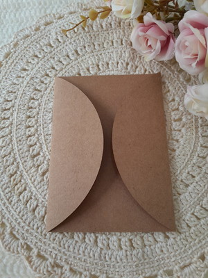Envelope kraft com aba - 10x14cm