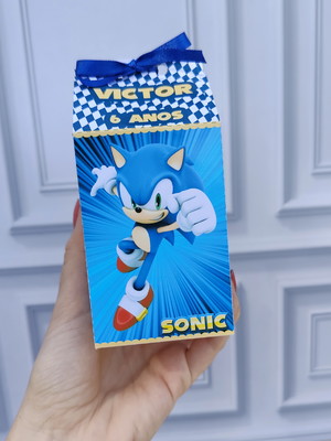 Caixa milk tema sonic tradicional
