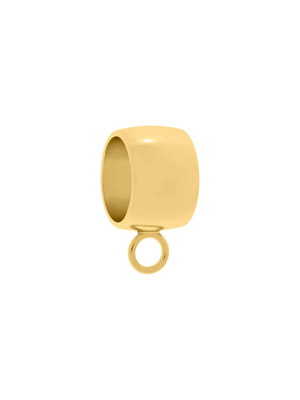 Passador 16mm argola fixa dourado (a partir de 10 unid)
