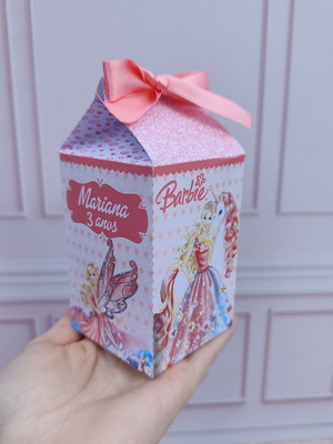 Caixa milk tema barbie tradicional