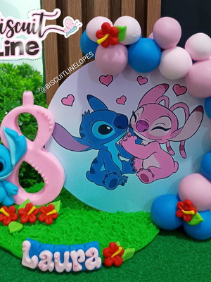 Topo cenário stitch e angel