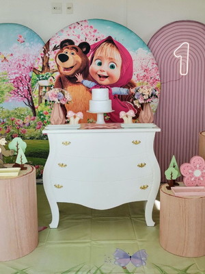 Decoração mashá e o urso