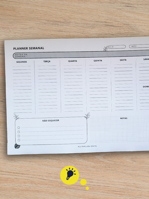 Planner de mesa blocado a4