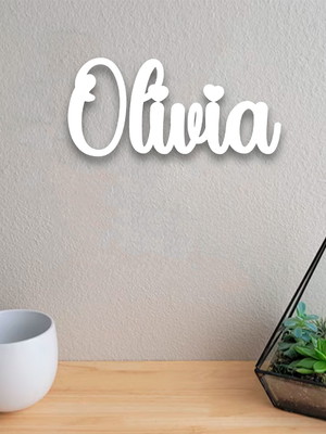 Placa decorativa nome personalizado