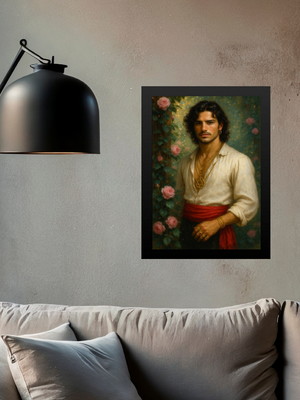 Quadro cigano wladimir com flores