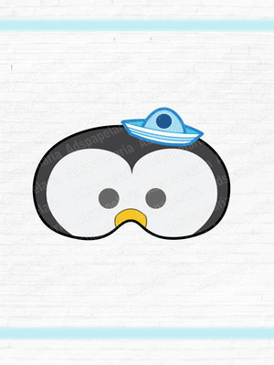 10 máscaras pinguim