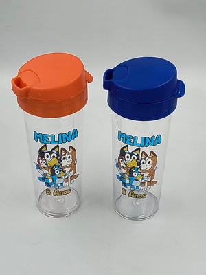 Garrafinha acqua bio eco 350ml personalizada - mario bross