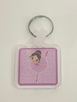 Chaveiros 3x3 bailarina - lembrancinhas personalizadas