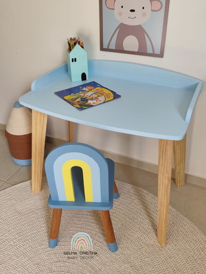 Kit mesinha infantil + cadeirinha