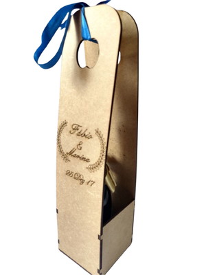 Porta mini vinho mdf (gravação grátis)