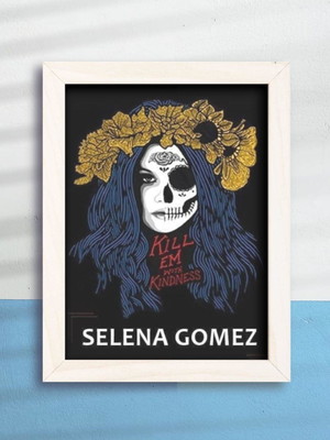 Quadro decorativo selena gomez