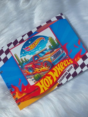 Livro de colorir "hot wheels"