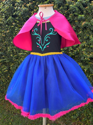 Vestido fantasia anna do frozen