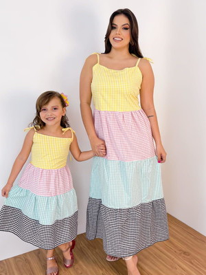 Vestido vermelho individual infantil