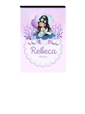 Bloquinho personalizado tema sereia a7
