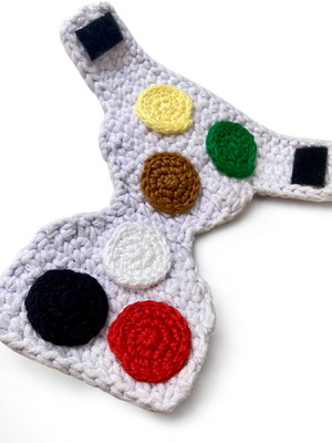 Fralda didática amigurumi crochê tipos de cocô do bebê
