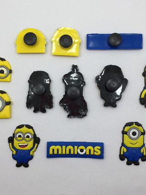 Pins minions 4,2cm 6 unidades