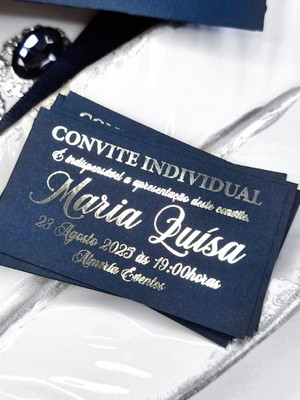 Convite individual 15 anos debutante