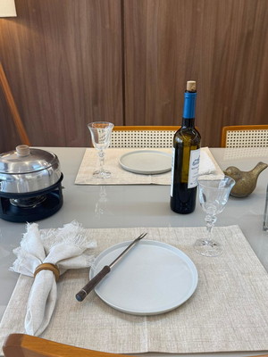 Kit 04 americanos acqua bege 35x50