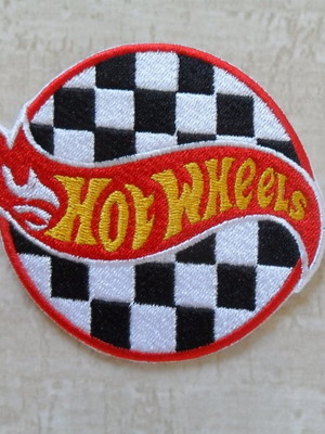Patch bordado termocolante símbolo hot wheels ii