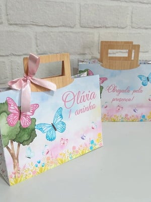Sacolinha personalizada jardim encantado