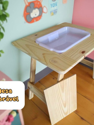 Mesa sensorial compacta dobrável - tamanho m
