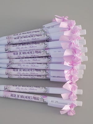 Caneta personalizada com laço