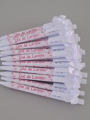 Caneta personalizada com laço