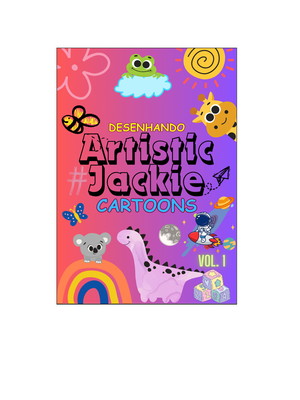 Livro desenhando - artistic jackie vol. 01 - cartoons