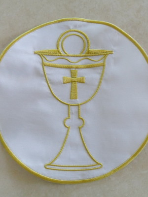 Patch bordado logo cálice maior
