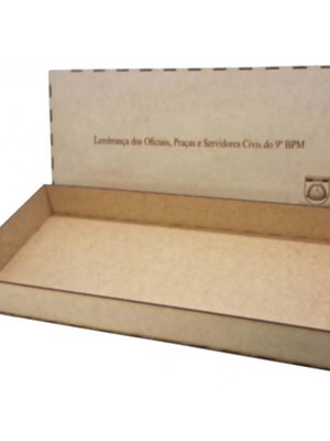 Caixa para presentes em mdf personalizada