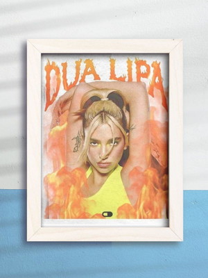 Quadro decorativo dua lipa cantora