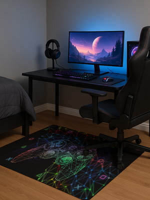 Tapete decorativo synth 1,20x1,40m gamer 01