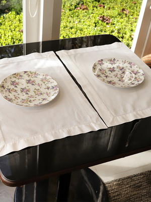 Jogo americano antonieta off white - ponto ajour, 35x50cm