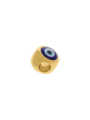 Berloque olho grego dourado (a partir de 03 unid)