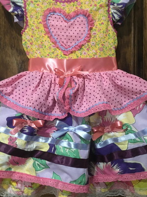 Vestido junino tamanho 6/8