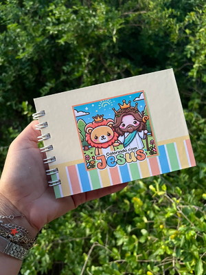 Mini livro de colorir cristão