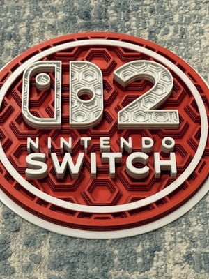 Placa decorativa compatível nintendo switch 2