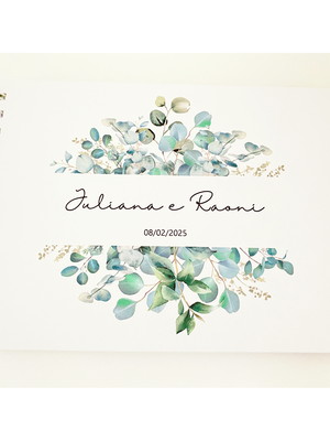 Caderno de assinatura personalizado 50fls.(23x17cm)