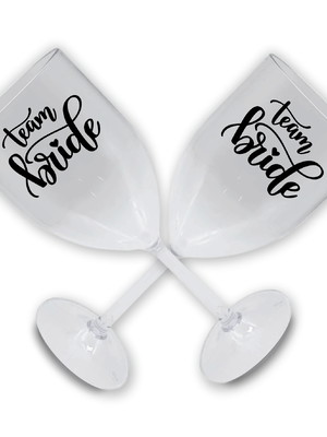 Taças team bride vinho 330ml despedida de solteira