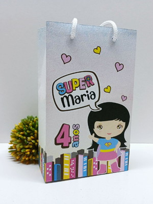 Sacolinha personalizada super girl
