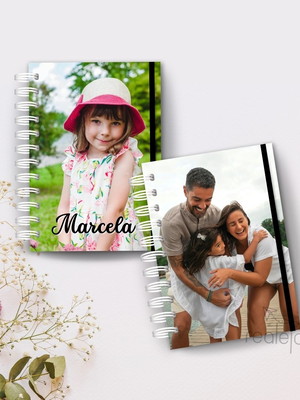 Caderno com foto personalizado a6 mini