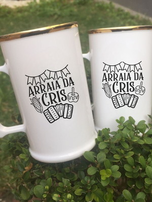 Caneca chopp 300 ml personalizado com borda