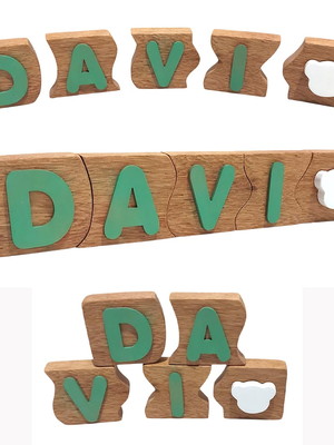 Blocos com letras do nome cubos letras blocos alfabeto