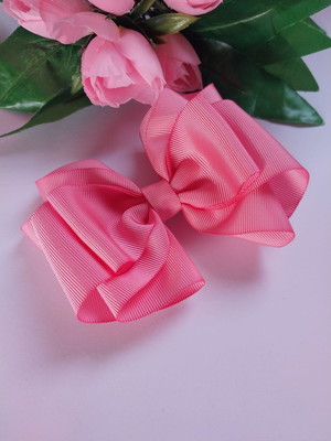Laço doce encanto ? rosé (11×2cm)