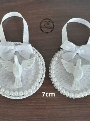 Mini medalhão divino espírito santo 7cm
