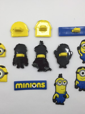 Ponteira para lápis minions 4,2cm 6 unidades